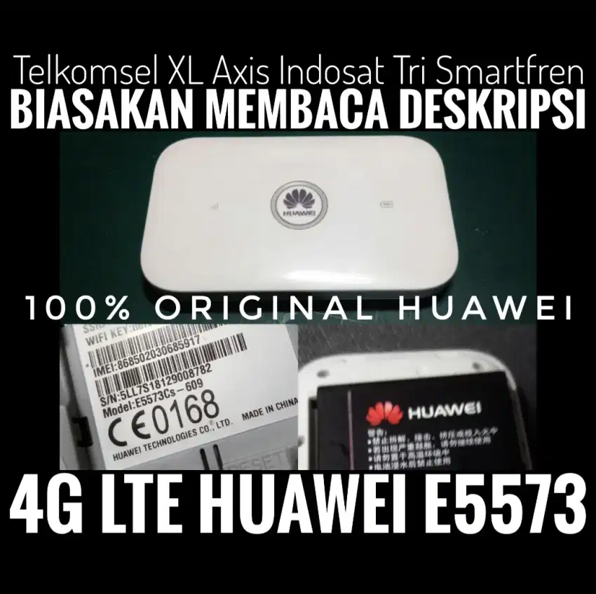 4G LTE NGEBUT Modem Mifi Huawei E5573 All Operator