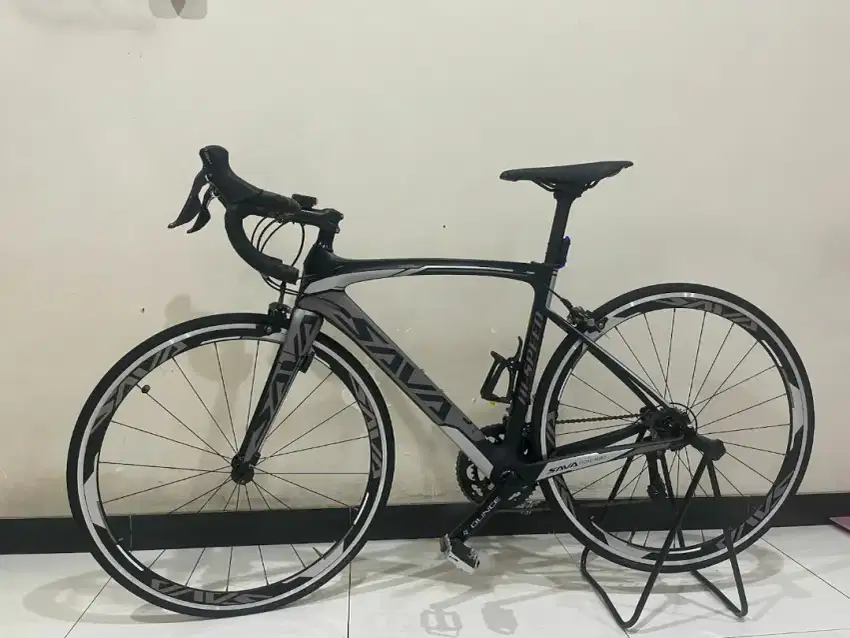 Sepeda Roadbike Sava Carbon baru dipakai 2 kali