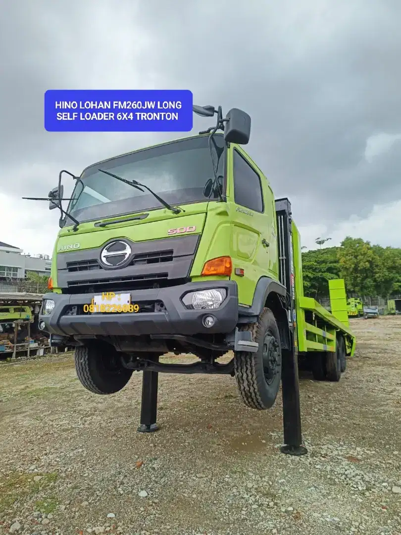 HINO LOHAN FM260JW LONG SELF LOADER 6X4 TRONTON ISTIMEWA SEKALI