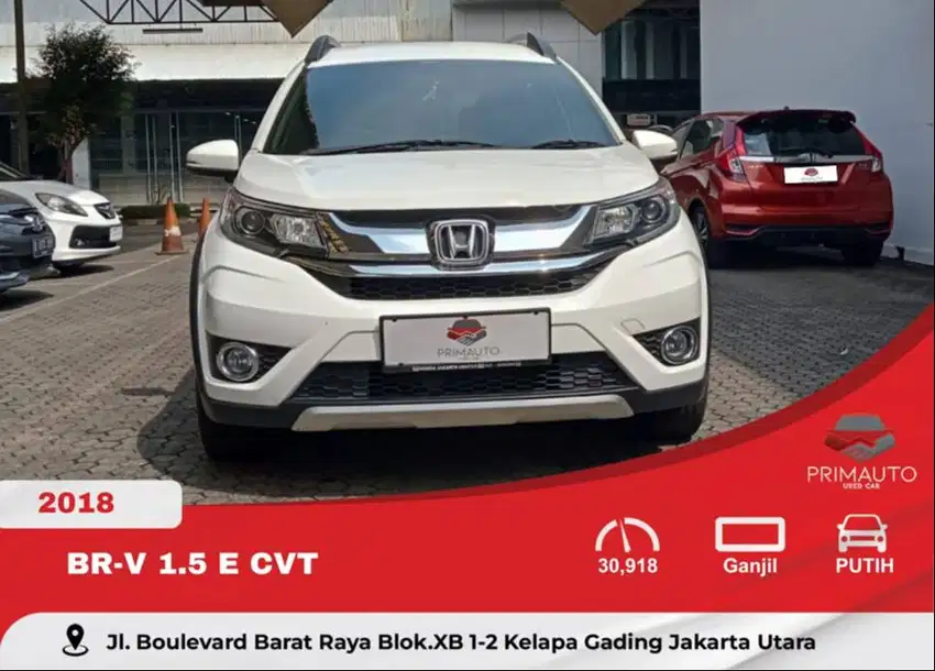 BRV E CVT 2018 Putih, Kredit Murah