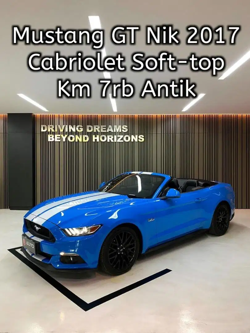 Ford Mustang 5.0 GT V8 Cabriolet 2017 Biru Cabrio Soft-top