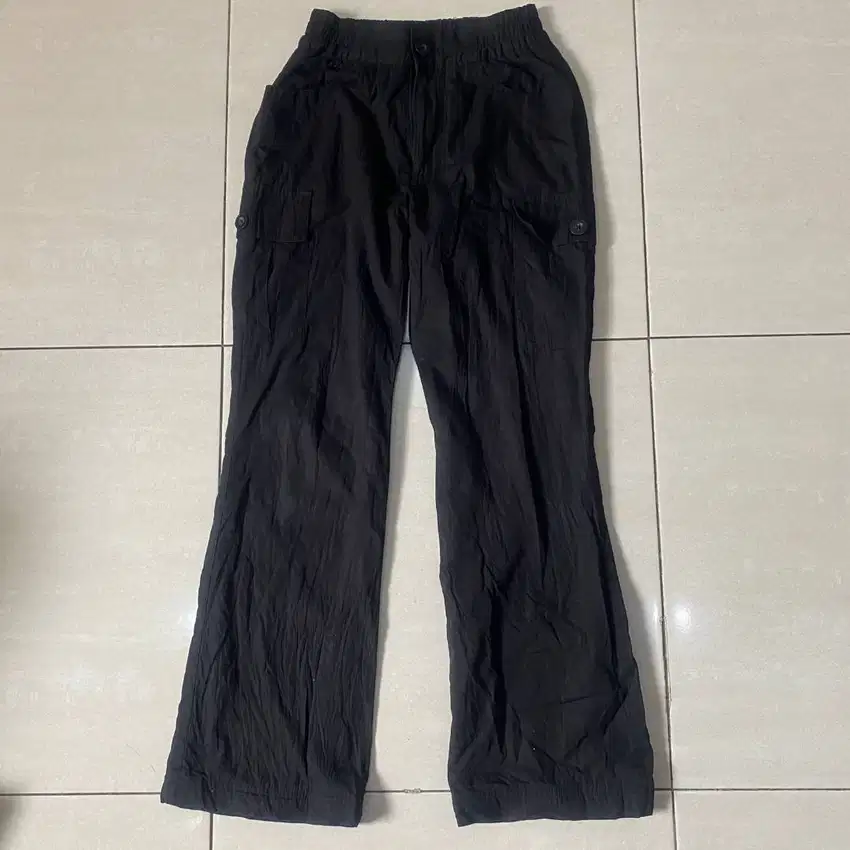 BLACK. Celana Panjang Cargo Original Nominus Size S Bandung