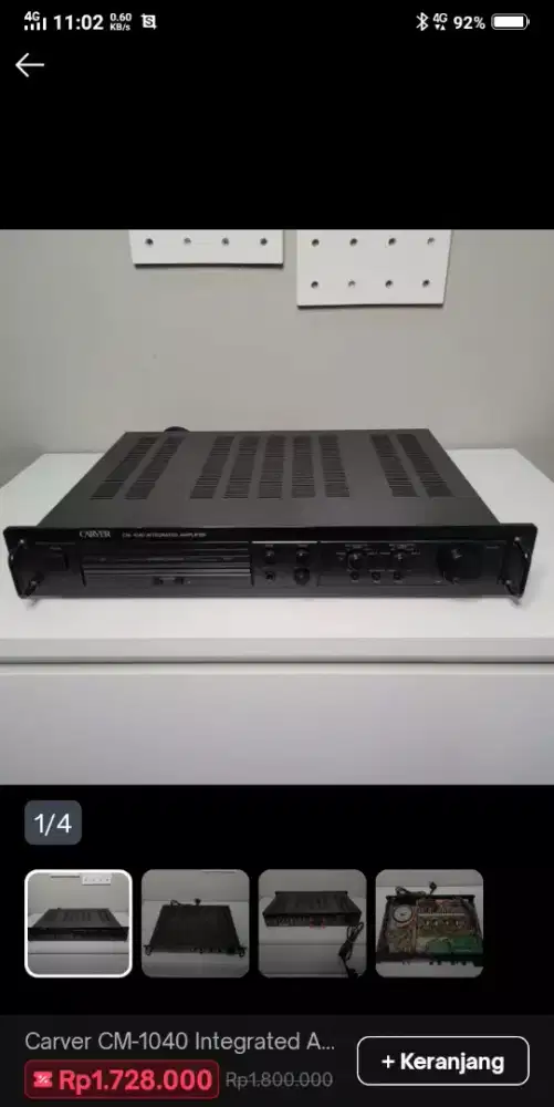 Carver CM-1040 Integrated Amplifire