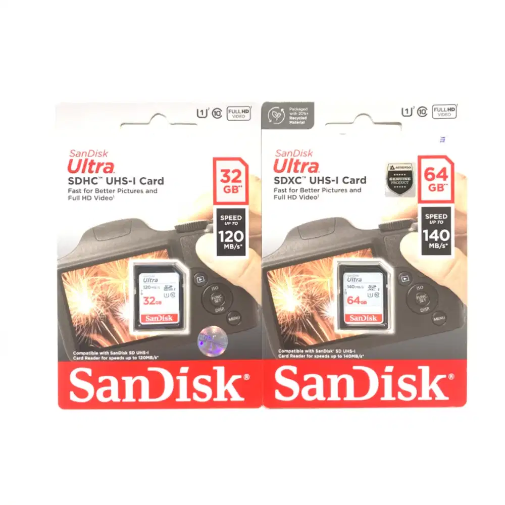 B A R U SDHC/SDCard Sandisk Class 10 Original 90MBps Bergaransi RESMI