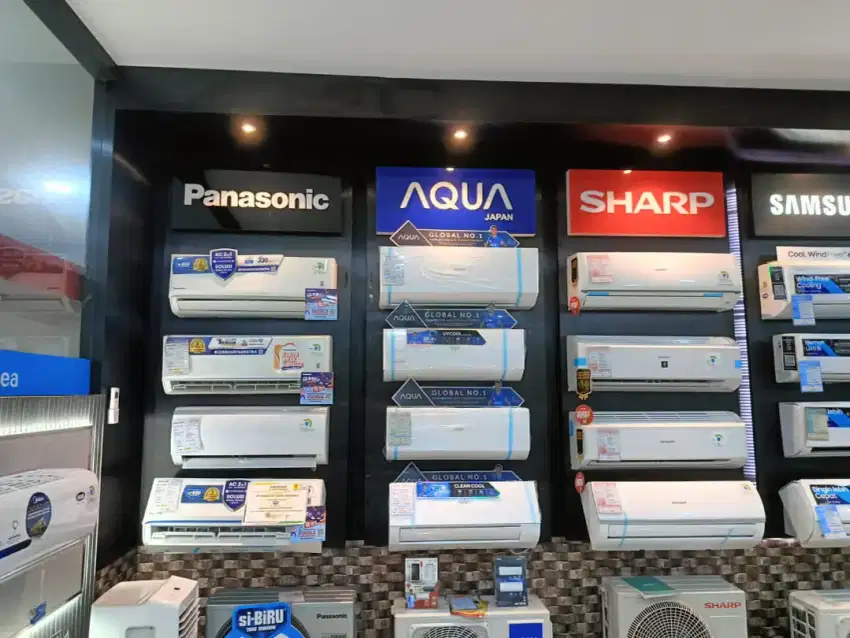 KREDIT AC Sharp, Panasonic, Hisensse, Daikin, Mitsubishi & Midea