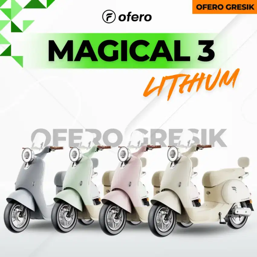 SEPEDA LISTRIK OFERO MAGICAL 3 LITHIUM E-BIKE/SPEED 42KM POWER 600W