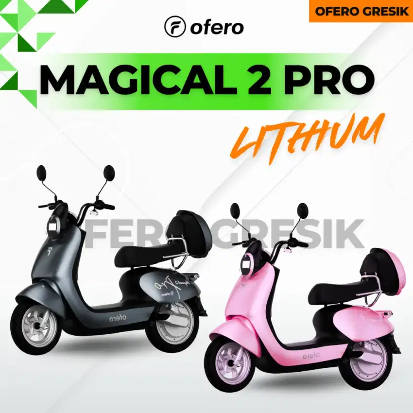 SEPEDA LISTRIK OFERO MAGICAL 2PRO LITHIUM -BIKE/SPEED 42KM POWER 600W