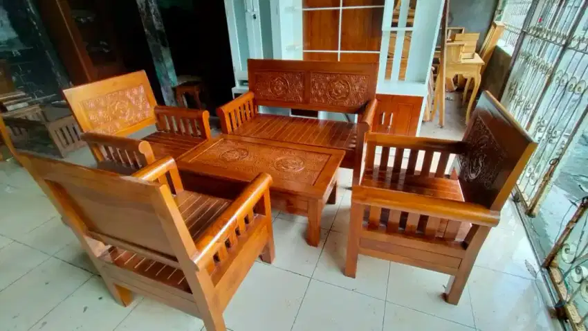Kursi Tamu Minimalis Jati