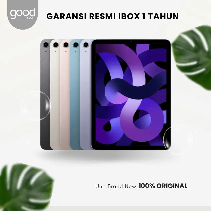 Apple iPad Air 5 2022 WiFi 64GB 256GB Garansi Resmi iBox GDN TAM