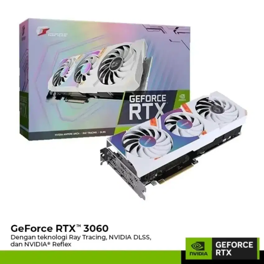 VGA Nvidia Colorful RTX 3060 8GB - Baru Segel, Garansi Resmi 3 Tahun