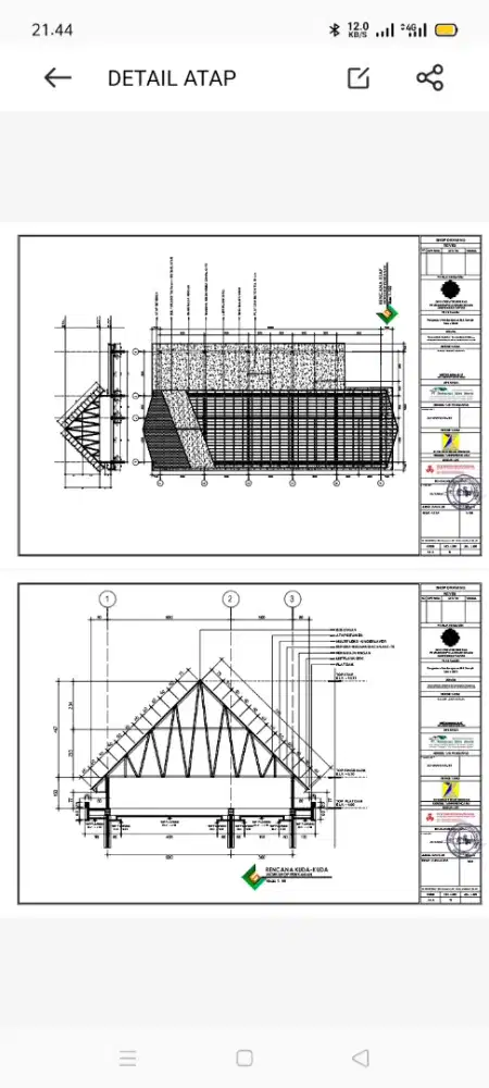 Rangka atap baja ringan