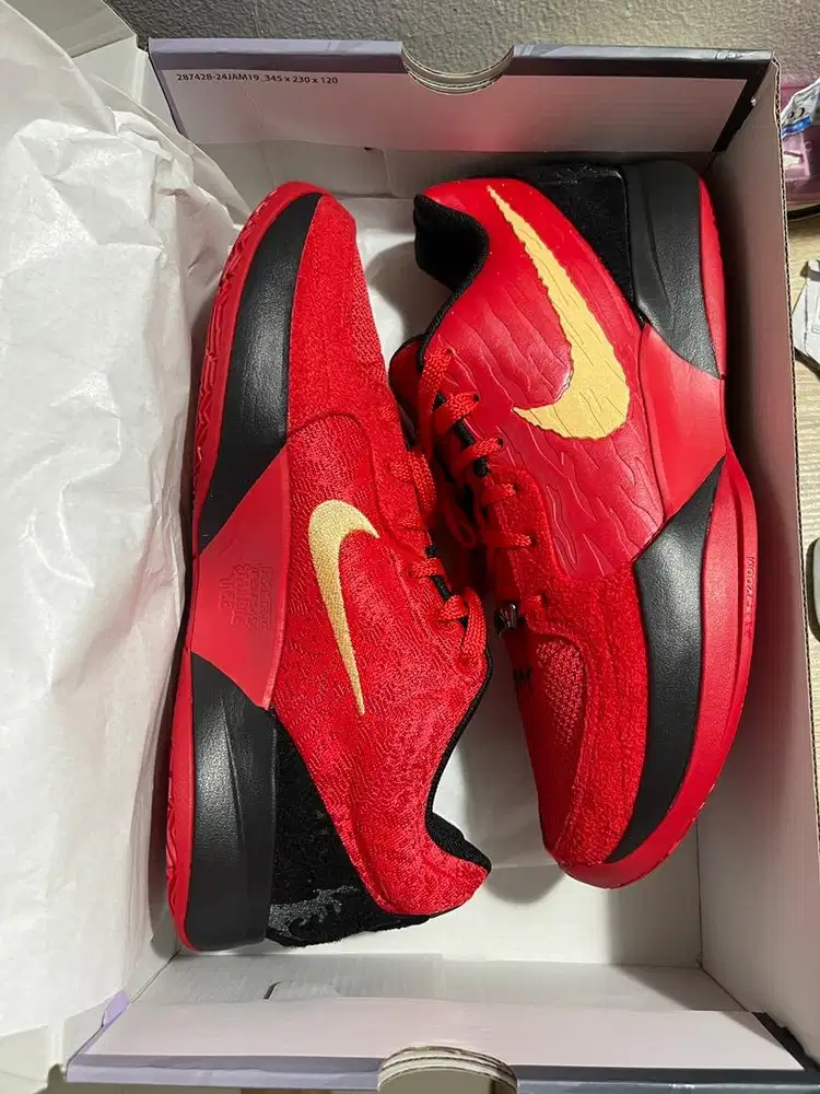 sepatu basket nike ja2 nightmare us10,5 original hoops