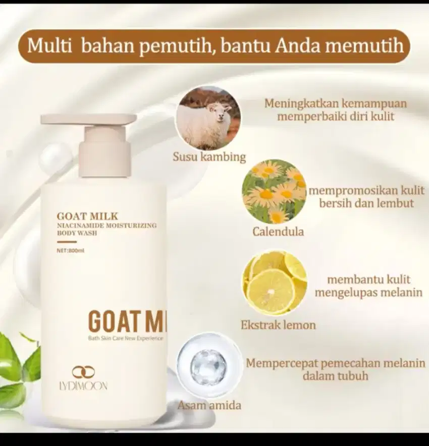 Body Wash susu kambing..