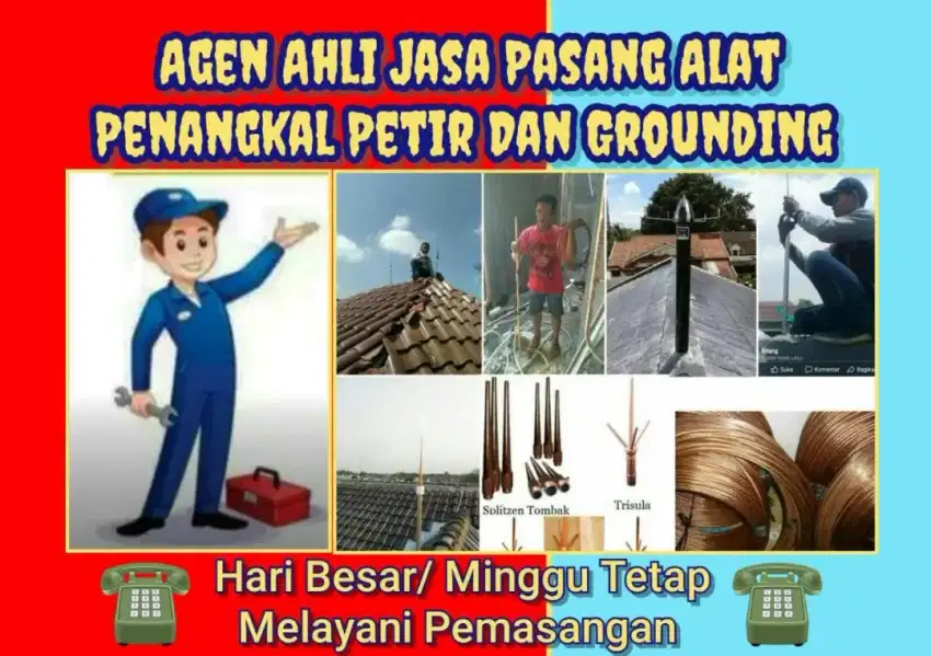 Teknisi Spesialis Pemasangan Penangkal Petir Terdekat