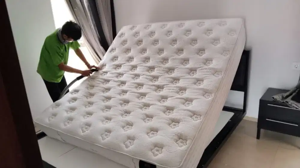 Jasa cuci sepringbed karpet menghilangkan noda wangi dan bersih