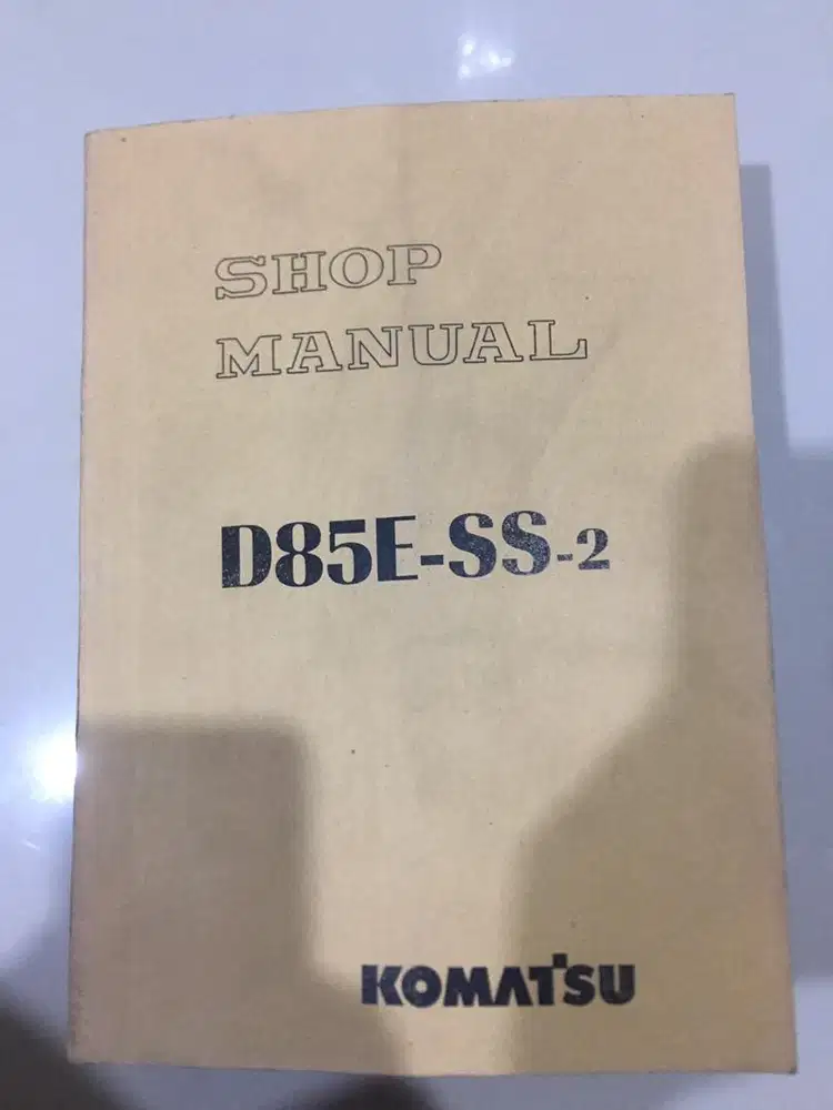 Book Shop Manual Komatsu D85E-SS-2