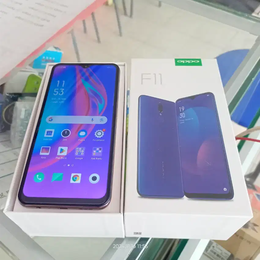 Oppo F11 8/256 BEKAS fullset normal bisa Tukar Tambah