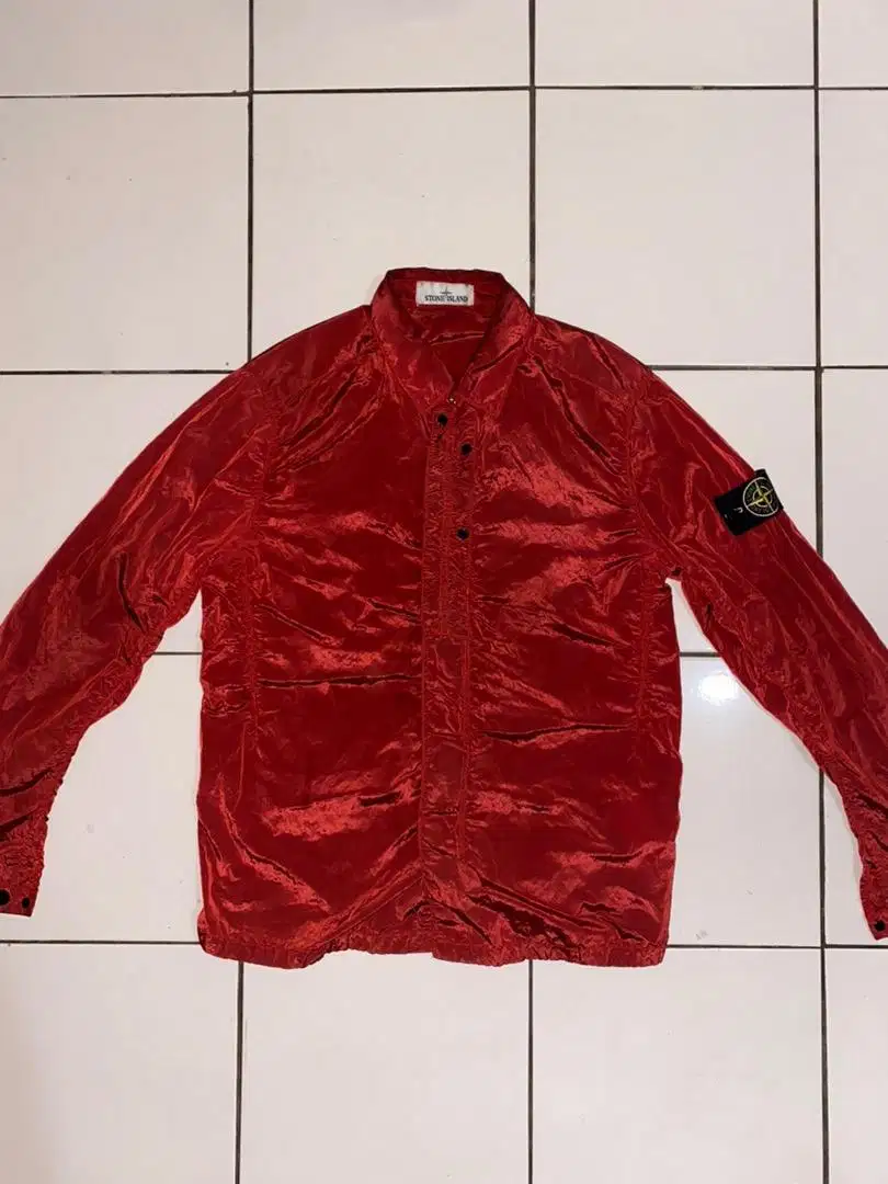 Stone Island Red Nylon Metal