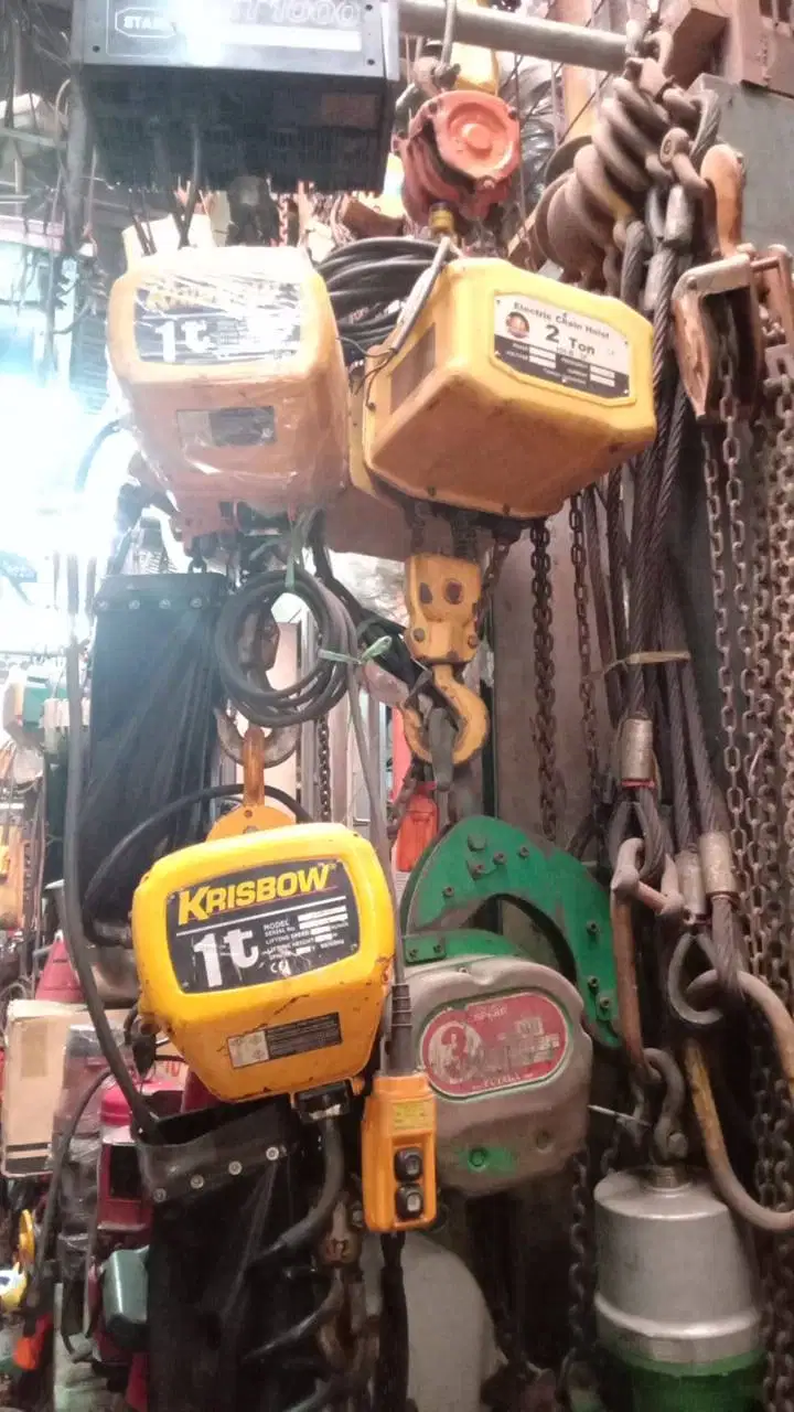 electric hoist chain merk krisbow kapasitas 1 ton