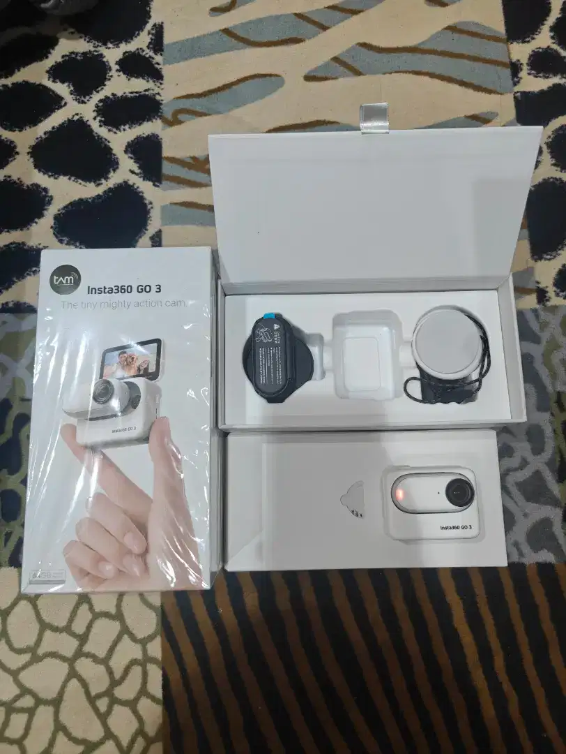 Insta 360 Go 3 128gb ex grs resmi fullset insta360 go3