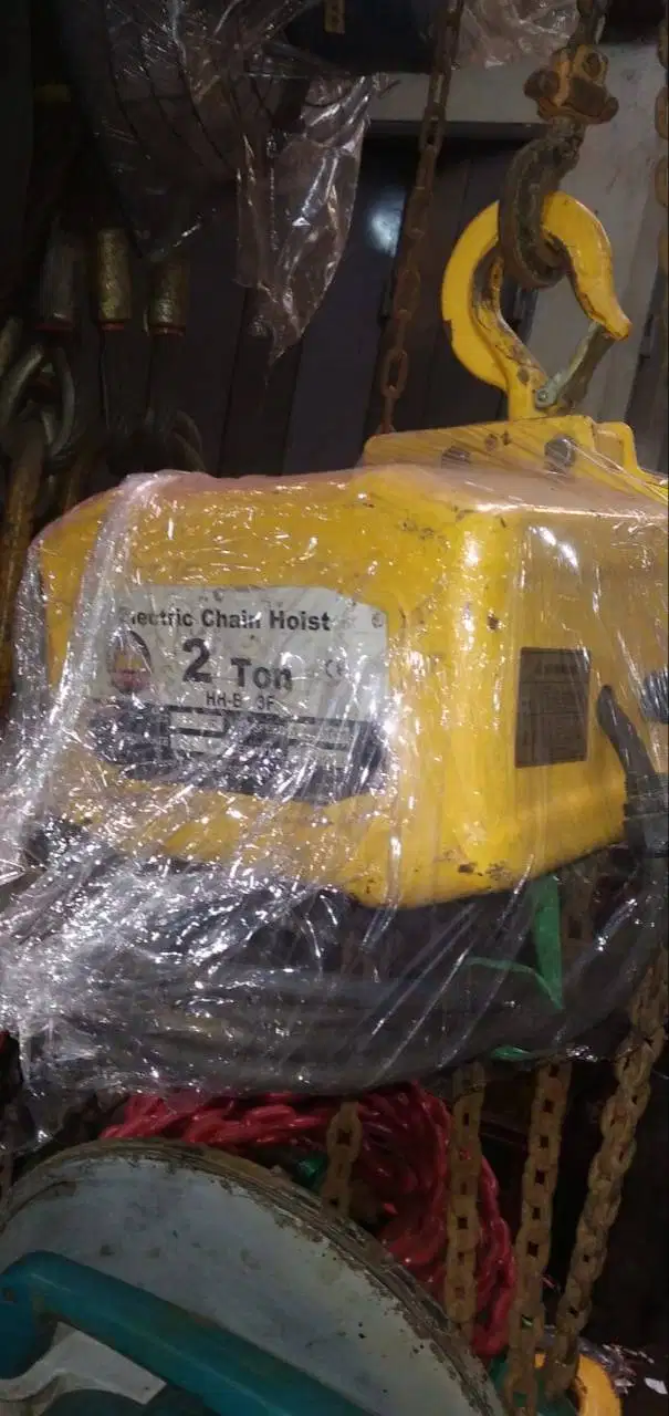electrik hoist chain merk power kapasitas 2 ton (2.000 kg)
