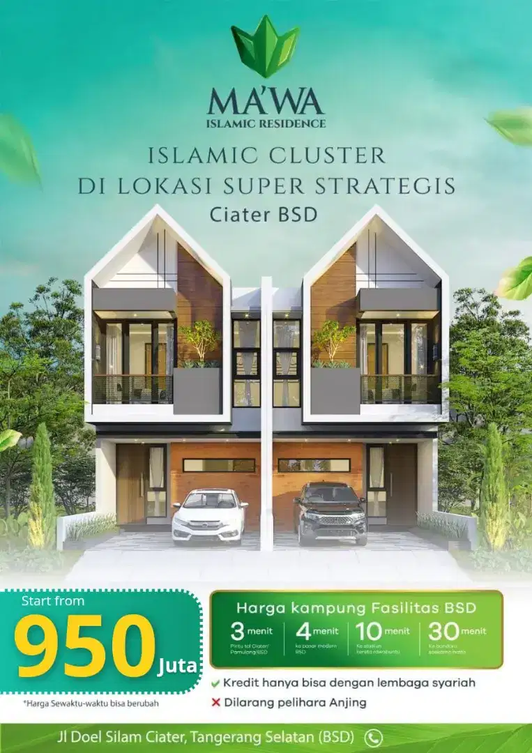 Rumah Baru Ma'Wa Islamic Residence @Ciater Serpong BSD