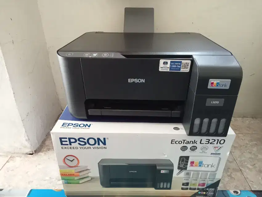 Jual Printer Epson L3210 MSH ADA GARANSI RESMI Lengkap Dus Box