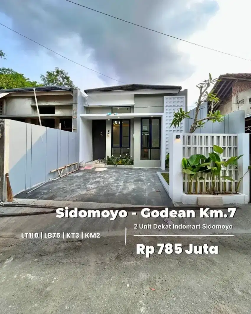 jls 204(PMJ) 2 UNIT RUMAH BARU MODERN TROPIS HIGH CEILLING DI GODEAN