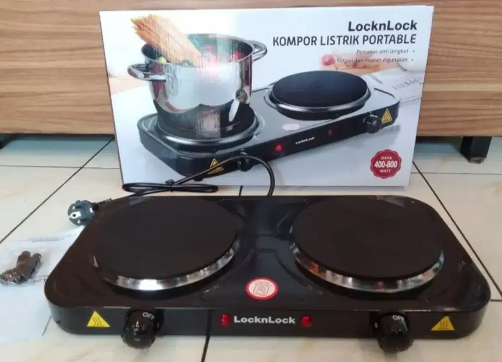 kompor listrik Portabel 2 tungku
