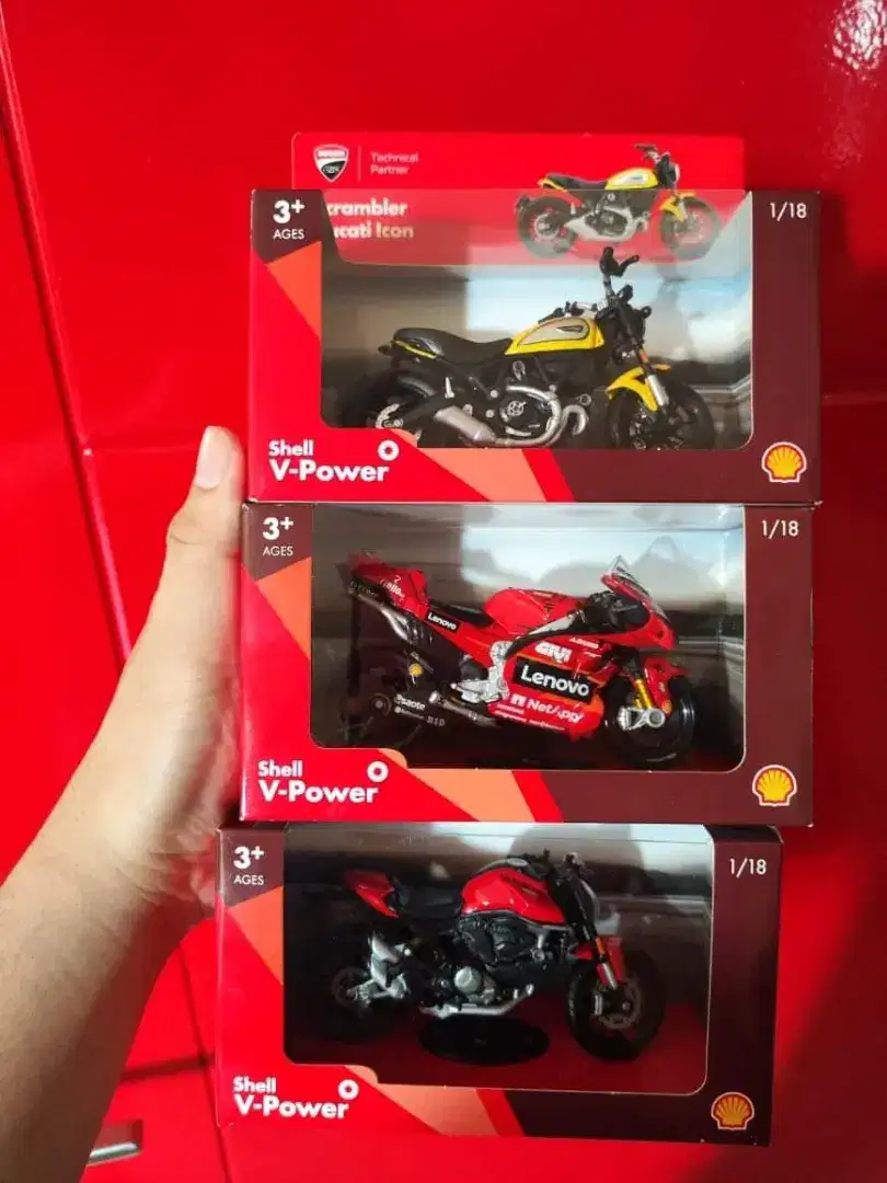 Diecast Motor Ducati Shell Set