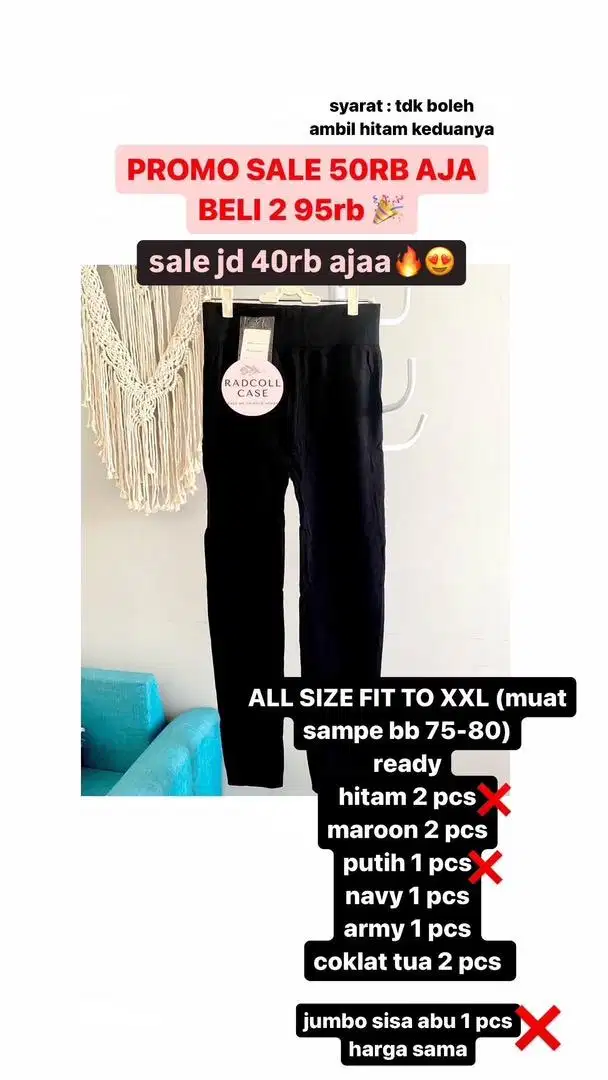 celana legging import