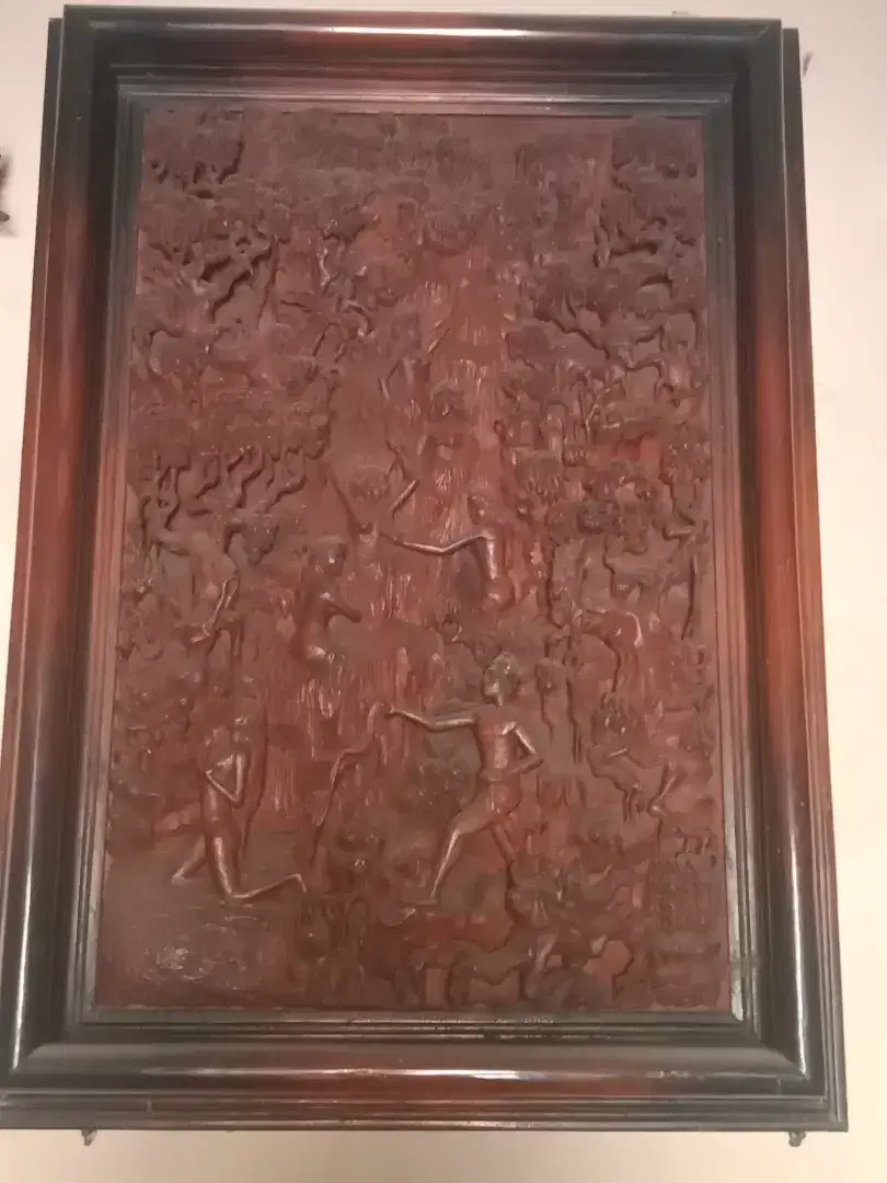Hiasan dinding kayu pahat Joko Tingkir