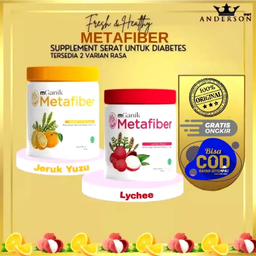 METAFIBER Mganik Drink 252gr Serat Bebas Gula