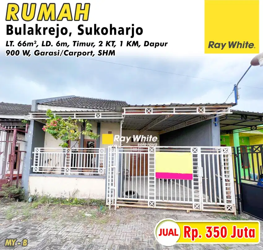 Dijual Rumah Bulakrejo, Sukoharjo