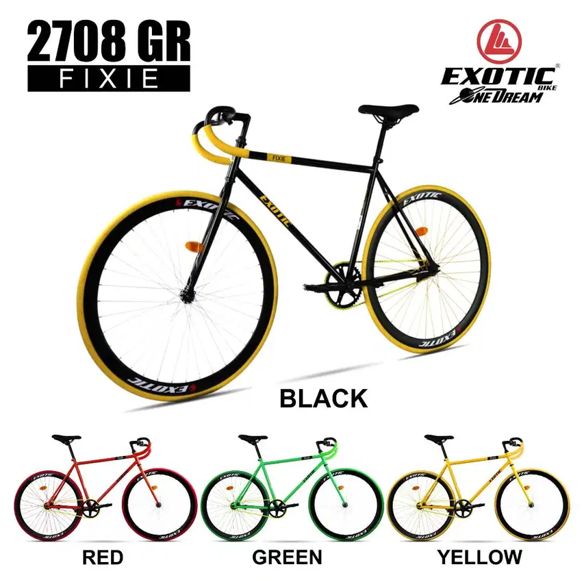 Sepeda Fixie Exotic 2708 GR 700c Limited Edition