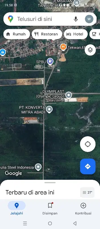 jual tanah untuk pabrik, gudang murah di tanjung api api