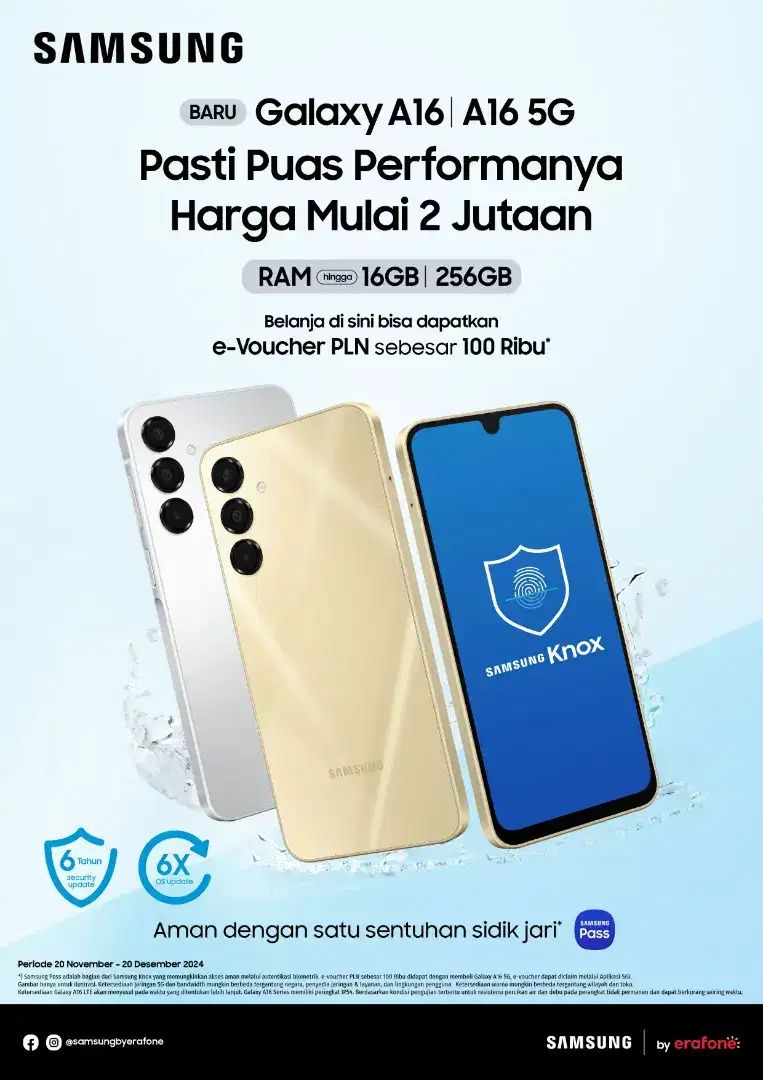 TERBARU GALAXY A16 5G 8+8/256 ERAFONE GEJAYAN JL. AFFANDI NO.08