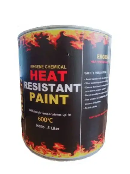 600°C Heat Resistant Paint Silver 5Liter Cat Tahan Panas Api 600°C