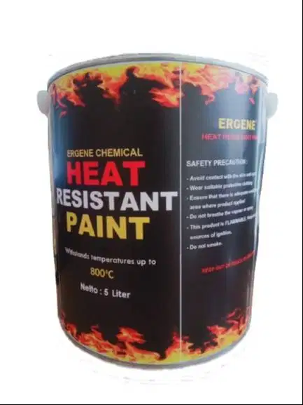 800°C Heat Resistant Paint Black Glossy 5L Cat Tahan Panas Api 800°C