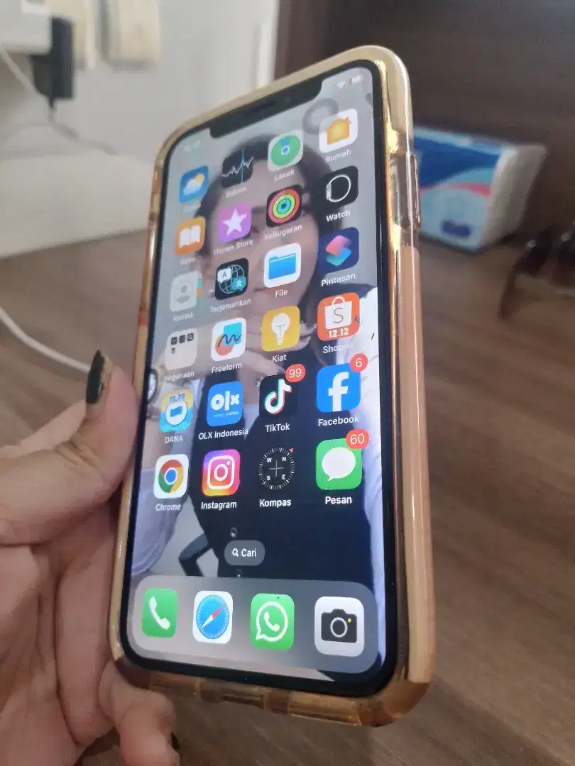 Iphone x inter hitam 256