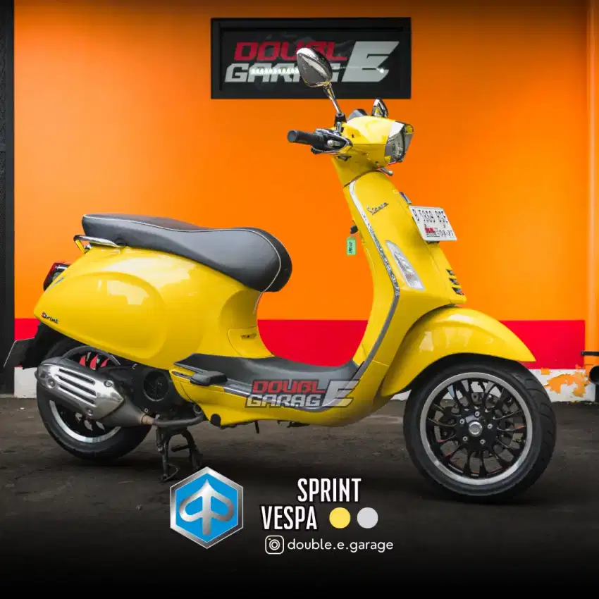 Vespa sprint iget ABS 2022 kuning 
LOW Km 6rb