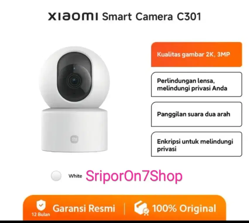 CCTV Xiaomi 301 Rekaman 4K ,360 Derajat