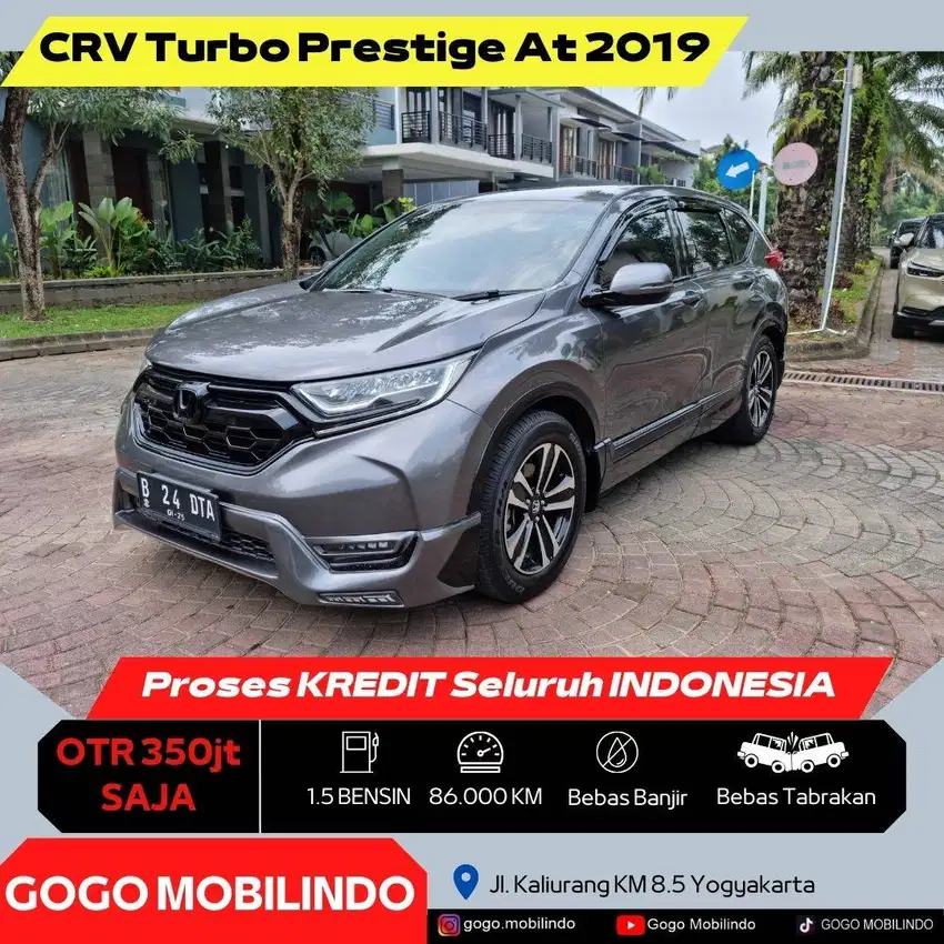 [Dp25jt] CRV Turbo Prestige At 2019 PANORAMIC Istimewa Bisa Kredit