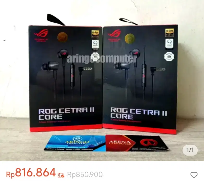 Headset rog 7 bekas