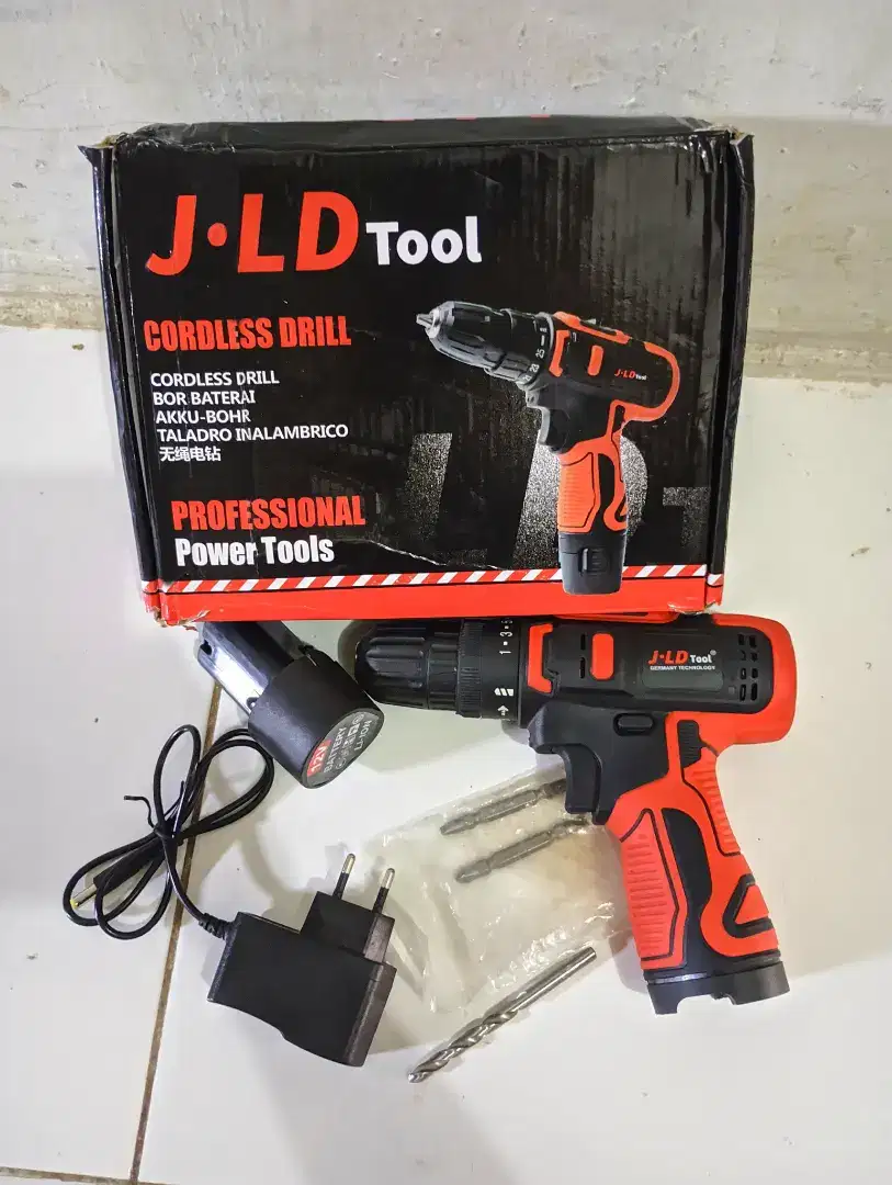 Bor Cordless Bor Battre JLD 12s Merah