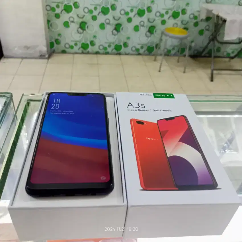 Oppo A3s BEKAS fullset normal bisa Tukar Tambah