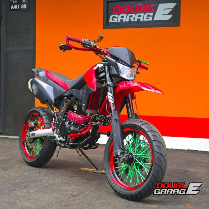 Kawasaki D-Tracker Dtreker 250 merah 2013 modif Hedon