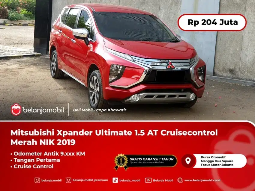 [ KM ANTIK 9RB ] Mitsubishi Xpander Ultimate 1.5 AT Merah 2019/2020