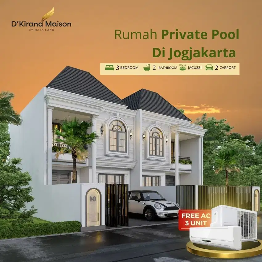 Rumah Klasik Modern Jogja One Gate Sistem Dekat Adisutjipto