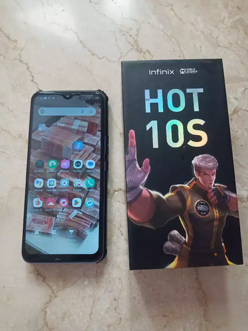 Infinix hot 10 S bagus Ram 6/128 Gb